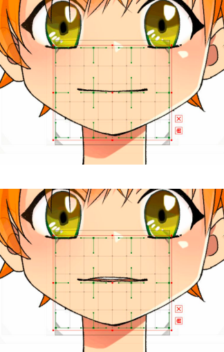 複雑な口角形状の Live2dモデル作成方法